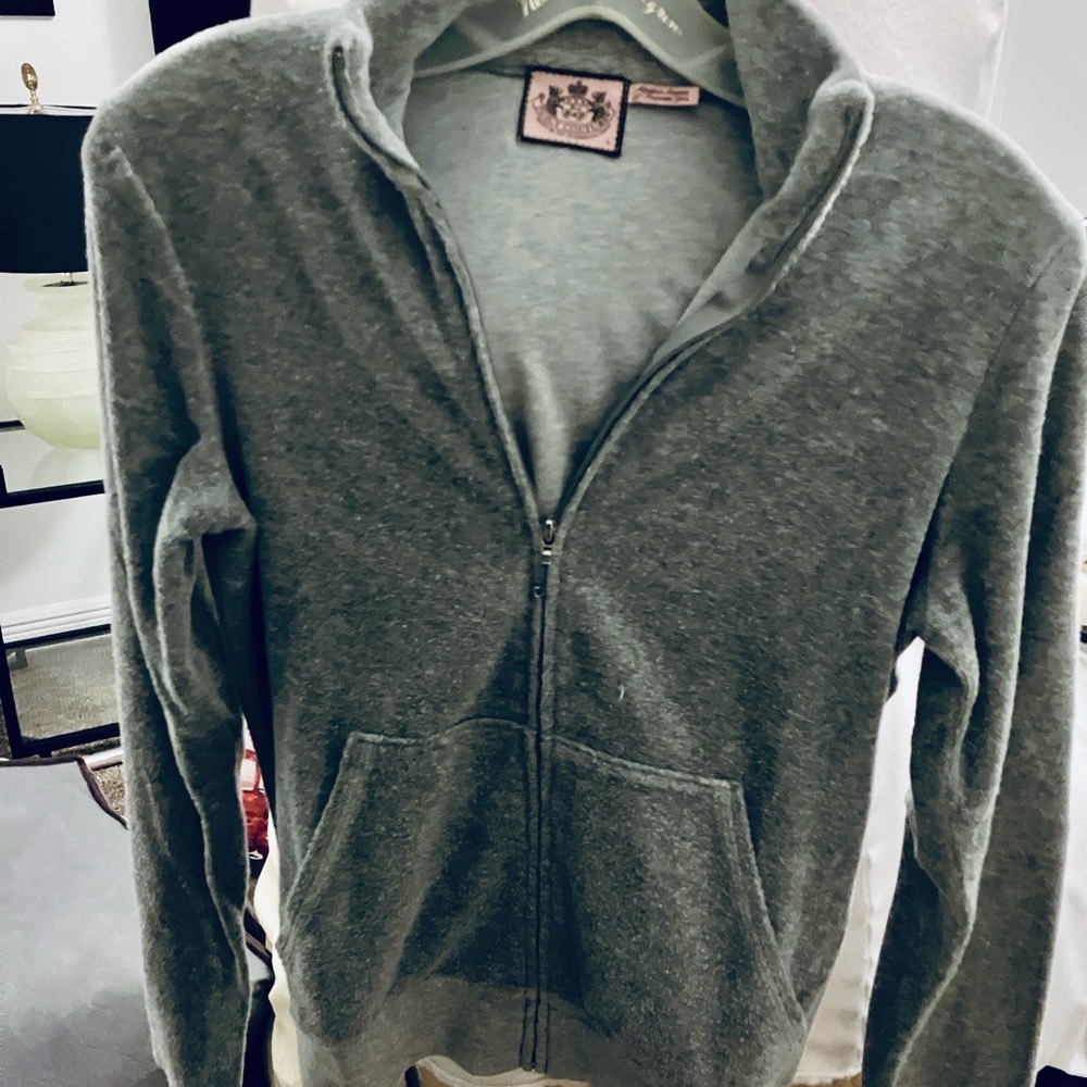 Juicy Couture Charcoal Velour Jacket - Picture 4 of 16